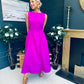 Grace Detailed Occasion Midi Dress Orchid