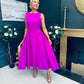 Grace Detailed Occasion Midi Dress Orchid