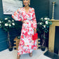 Darcy Pleated Midi Dress Floral
