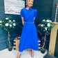 Blake Pearl Embellished Occasion Dress Cobalt