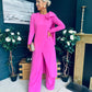 Penny Top And Trouser Set Magenta