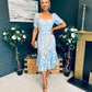 Sammy Lace Occasion Midi Dress Pwr Blue