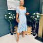 Sammy Lace Occasion Midi Dress Pwr Blue
