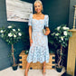 Sammy Lace Occasion Midi Dress Pwr Blue