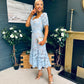 Sammy Lace Occasion Midi Dress Pwr Blue