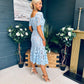 Sammy Lace Occasion Midi Dress Pwr Blue