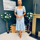 Sammy Lace Occasion Midi Dress Pwr Blue