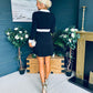 Calandra Knit Mini Dress Black