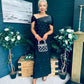 Audrey Embellished Occasion Dress Black