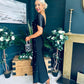 Audrey Embellished Occasion Dress Black