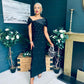 Audrey Embellished Occasion Dress Black