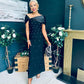 Audrey Embellished Occasion Dress Black
