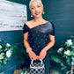 Audrey Embellished Occasion Dress Black