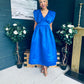 Candice Detailed Occasion Dress Cobalt