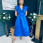 Candice Detailed Occasion Dress Cobalt