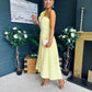 Erin Pearl Detailed Occasion Dress Yellow