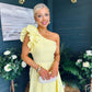 Erin Pearl Detailed Occasion Dress Yellow