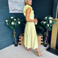 Erin Pearl Detailed Occasion Dress Yellow