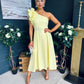 Erin Pearl Detailed Occasion Dress Yellow