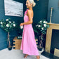 Erin Pearl Detailed Occasion Dress Pink
