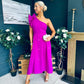 Erin Pearl Detailed Occasion Dress Orchid
