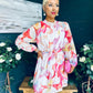 Ciara Detailed Mini Dress Floral White