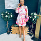 Ciara Detailed Mini Dress Floral White
