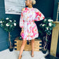 Ciara Detailed Mini Dress Floral White