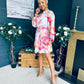 Ciara Detailed Mini Dress Floral White