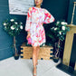 Ciara Detailed Mini Dress Floral White
