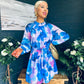Ciara Detailed Mini Dress Floral Blue