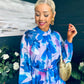 Ciara Detailed Mini Dress Floral Blue