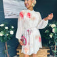 Ciara Detailed Mini Dress Floral Yellow