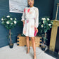 Ciara Detailed Mini Dress Floral Yellow