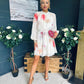 Ciara Detailed Mini Dress Floral Yellow