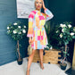 Ciara Detailed Mini Dress Multi