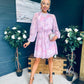 Ciara Detailed Mini Dress Floral Blush