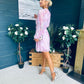 Ciara Detailed Mini Dress Floral Blush