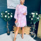 Ciara Detailed Mini Dress Floral Blush