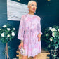 Ciara Detailed Mini Dress Floral Blush