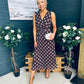 Michelle Banded Midi Dress Polka Coco