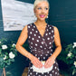 Michelle Banded Midi Dress Polka Coco