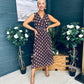 Michelle Banded Midi Dress Polka Coco
