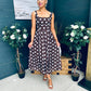 Tracey Detailed Midi Dress Polka Coco