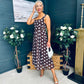 Tracey Detailed Midi Dress Polka Coco