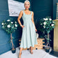 Erica Square Neck Midi Dress Sage