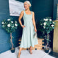Erica Square Neck Midi Dress Sage