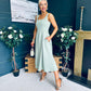 Erica Square Neck Midi Dress Sage