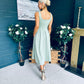 Erica Square Neck Midi Dress Sage