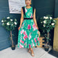 Addison Detailed Midi Dress Green